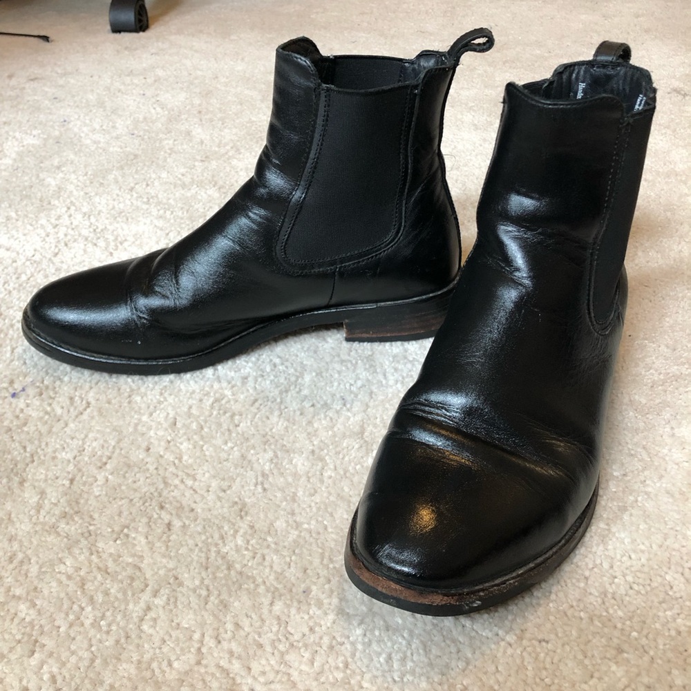 “Duchess” Thursday Boots (Chelsea Boots) in Black Leather